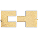 Trend Tools C158X1/4TC Tongue And Groover Set 41Mm Diameter