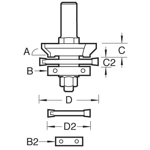 Trend Tools SP-C255C Groover Cutter 6Mm X 47Mm Dia