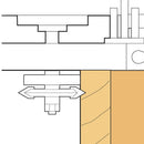 Trend Tools 34/220TC Groover 6Mm Kerf 1/4 Inch Bore