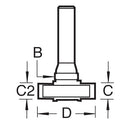 Trend Tools 34/50X1/2TC Espagnolette Cutter 16.3/12.3Mm Cut