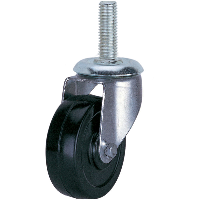 Clarke 4200267 Rubber Threaded Castor Wheels Swivel / Swivel & Brake (50mm - 100mm)