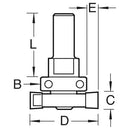 Trend Tools 356X1/2TC Intumescent Cutter Set 25Mm X 40Mm