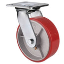 Clarke 4200206 ML822S-A 200mm Heavy Duty Polyurethane Swivel Castor