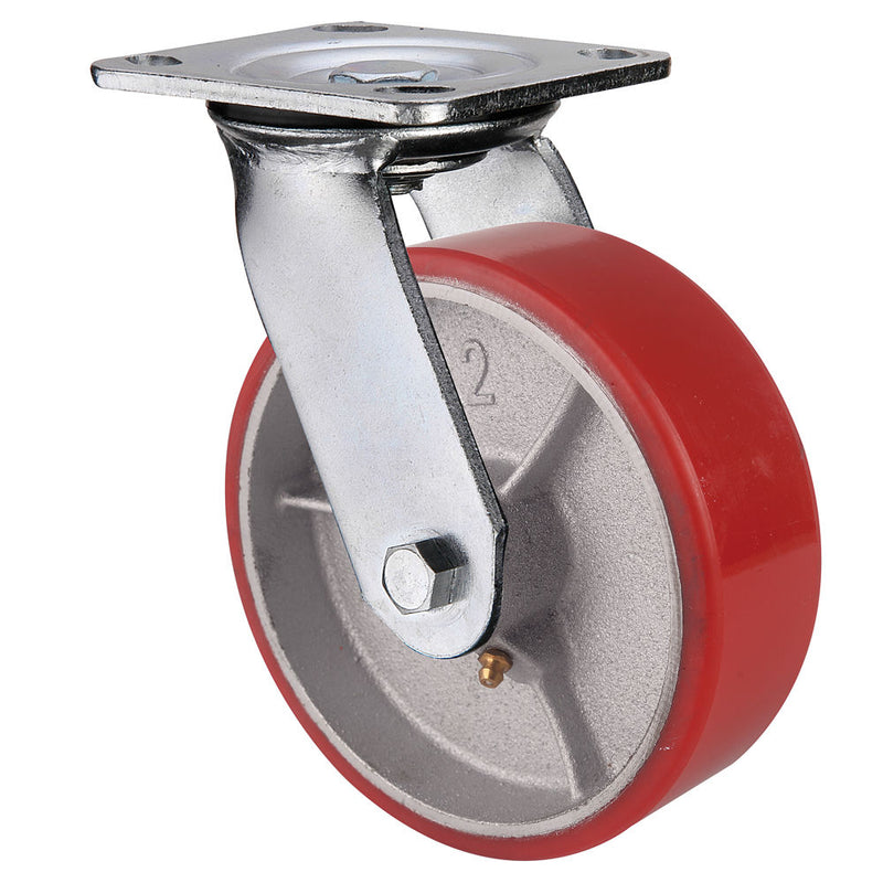 Clarke 4200206 ML822S-A 200mm Heavy Duty Polyurethane Swivel Castor