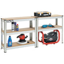 Clarke 6600818 CSM5350G Heavy Duty 350kg Boltless Shelving (Galvanised)