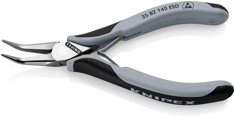 KNIPEX 35 82 145 ESD Electronics Pliers ESD with multi-component grips mirror polished 145 mm