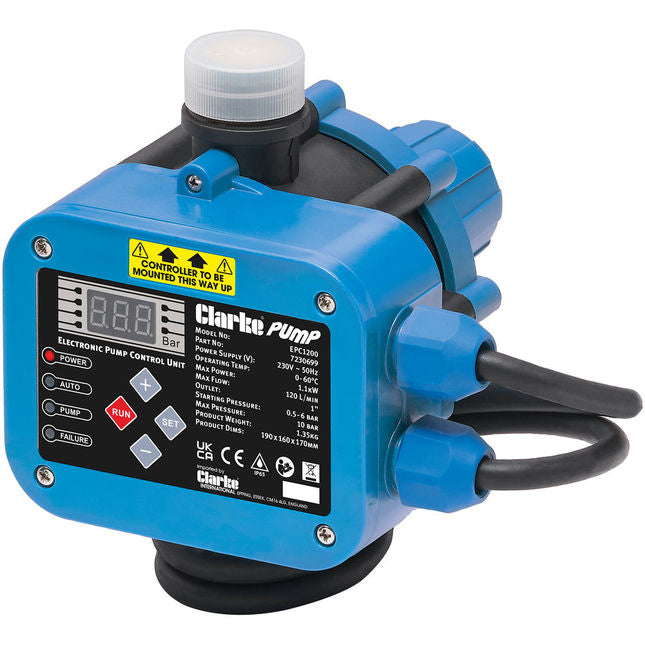 Clarke 7230699 EPC1200 Electronic Water Pump Control Unit (1.1kW)