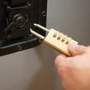 Silverline 360848 Combination Padlock Brass