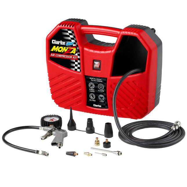 Clarke 1498500 Monza 6.35cfm 1.5HP Portable Oil Free Air Compressor