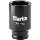 Clarke 1800363 CIS36 36mm Deep Impact Socket - 1/2" Square Drive