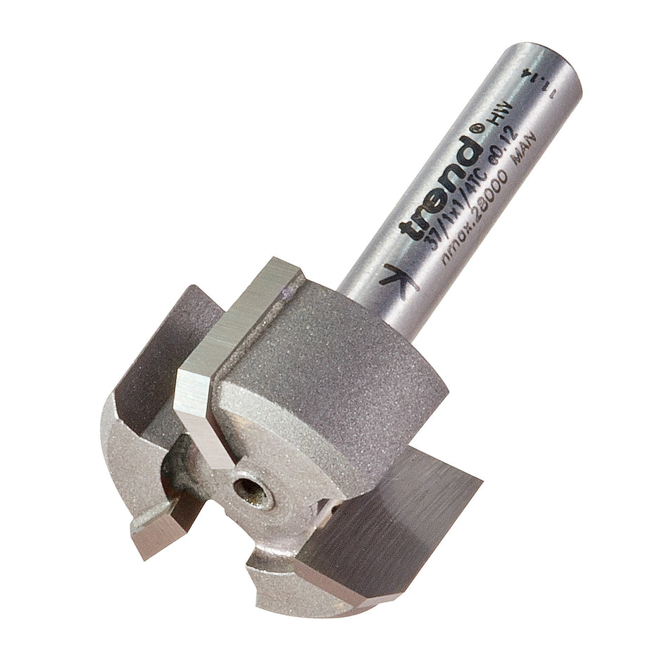 Trend Tools 37/1X1/4TC Trimmer 25Mm Diameter 12Mm Length