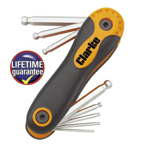 Clarke 1700542 PRO142 8 piece Hex Key Set