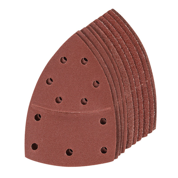 Silverline 380895 Hook & Loop Multi-Sander Sheets 102 x 62mm, 93mm 10pk