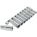 Clarke 1700792 PRO386 9 Piece _" Drive Deep Multi-Fit Metric Socket Set