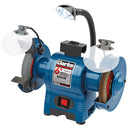 Clarke 6500526 CBG6250LW 150mm Bench Grinder with Lamp & Wire Wheel (230V)