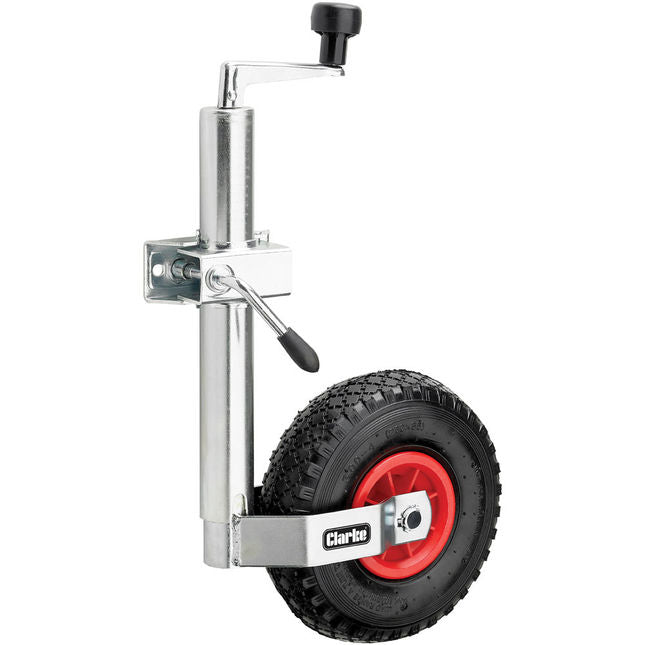 Clarke 7630447 CJW48C 48mm Pneumatic Jockey Wheel with Clamp