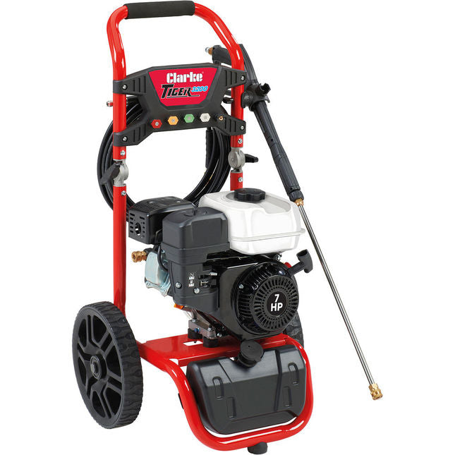 Clarke 7320213 Tiger 3200 7.0HP Petrol Pressure Washer 220 Bar (3200 psi)