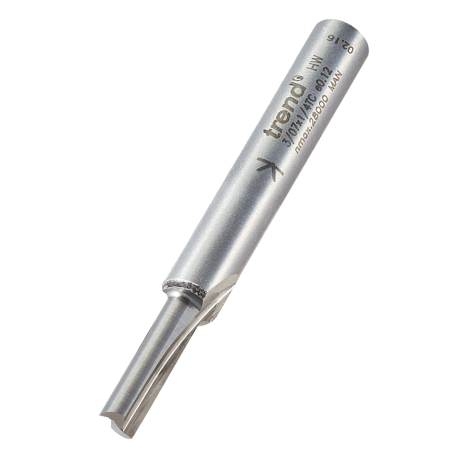 Trend Tools 3/07X1/4TC Two Flute Cutter 4Mm Diameter