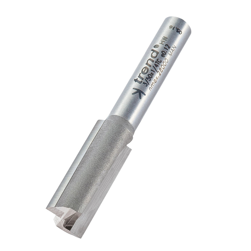 Trend Tools 3/50X1/4TC Two Flute Cutter 9.5Mm Diameter