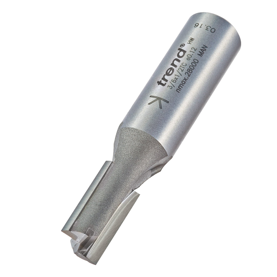 Trend Tools 3/6X1/2TC Two Flute Cutter 10Mm Diameter