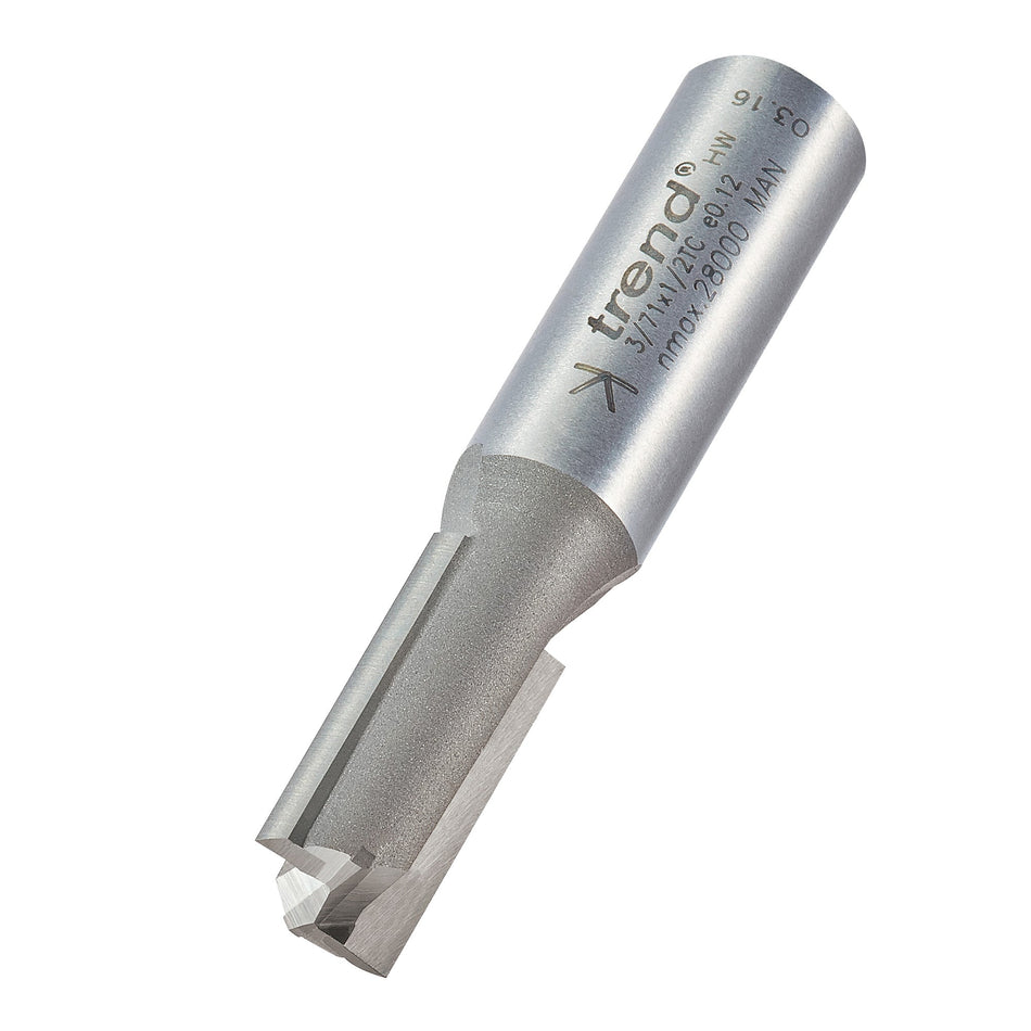 Trend Tools 3/71X1/2TC Two Flute Cutter 12Mm Diameter