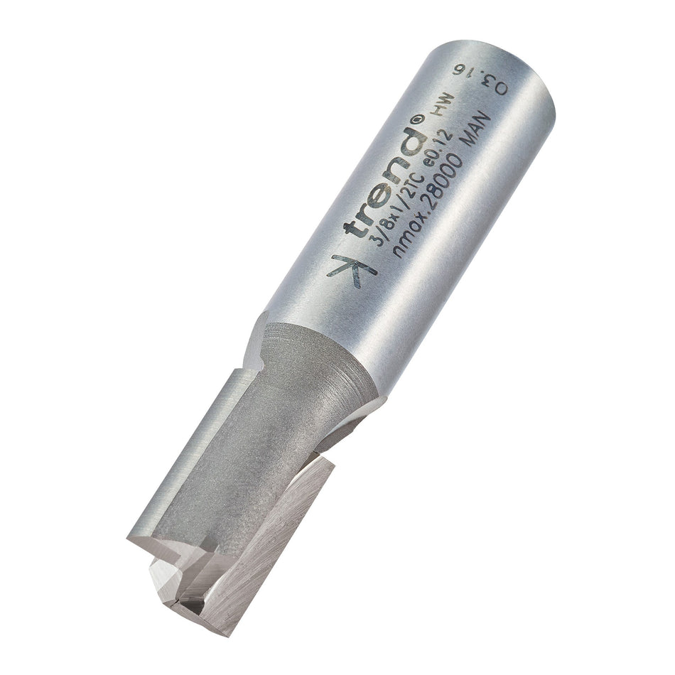 Trend Tools 3/8X1/2TC Two Flute Cutter 12Mm Diameter