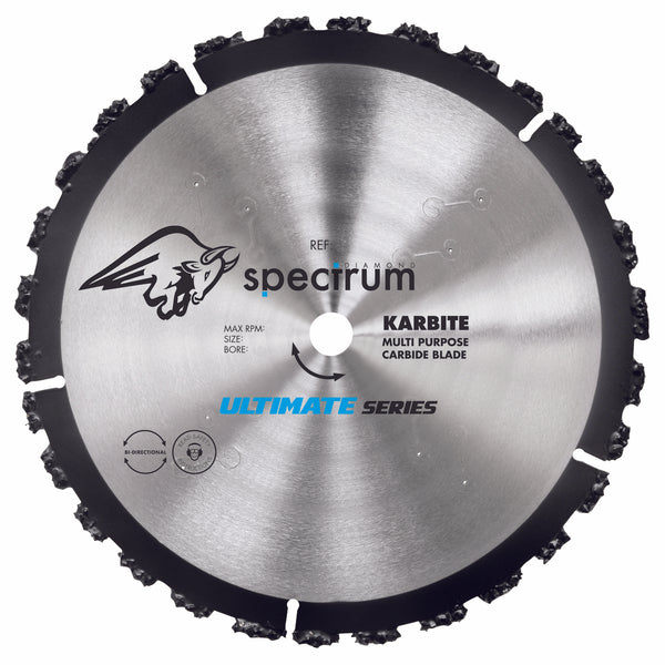 OX Tools OX-KRB350/25/20 Spectrum Karbite Multi-Purpose Carbide Cluster Blade - 350/25.4/20mm