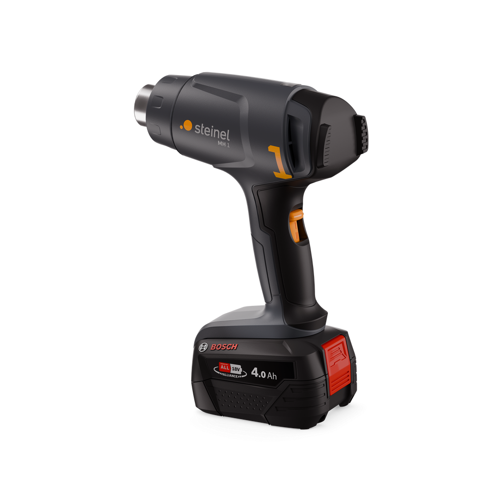 STEINEL 088071 CORDLESS HEAT GUN MH 1 SET C/W 18V/4Ah BATTERY & CHGR