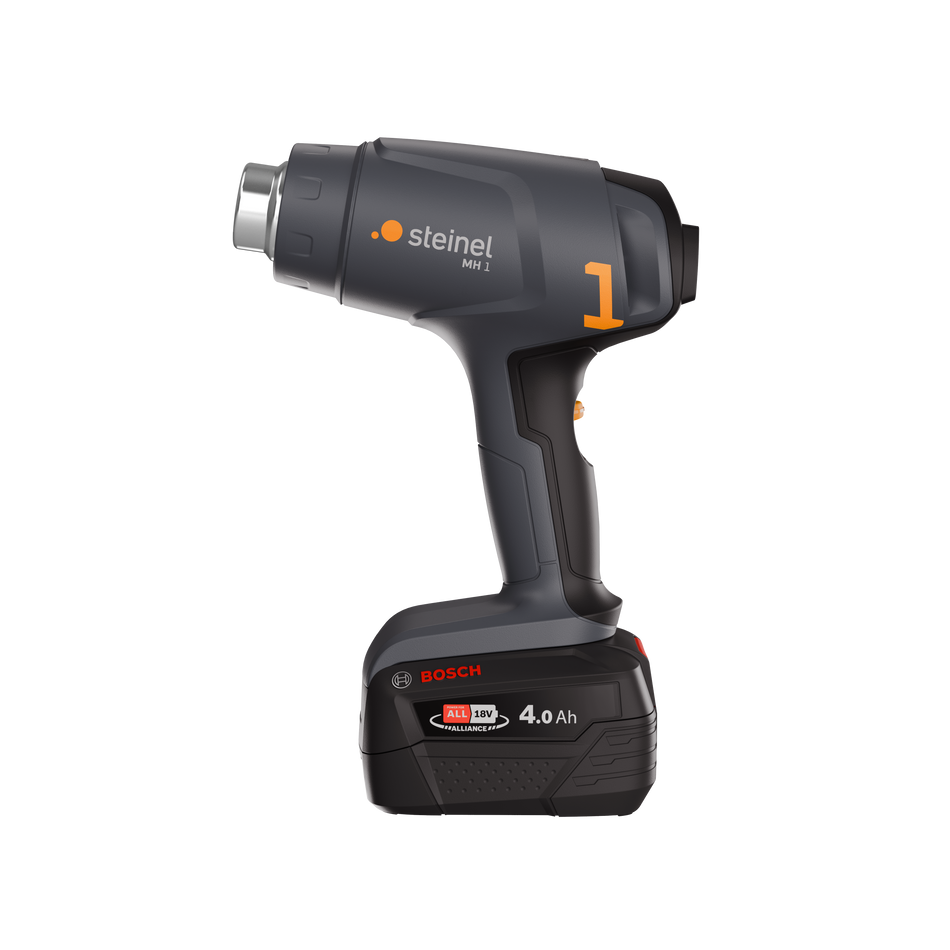 STEINEL 088071 CORDLESS HEAT GUN MH 1 SET C/W 18V/4Ah BATTERY & CHGR