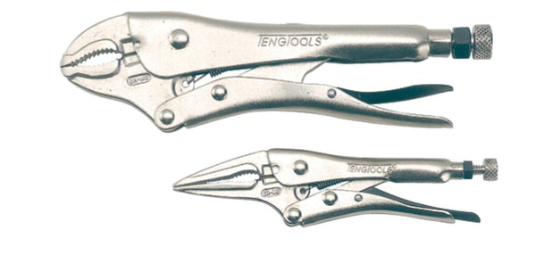 Teng Tools 402 Power Grip Plier Set 2 Pieces