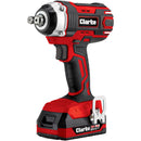 Clarke 4500658 CCIW160 18V 1/2" Drive 18V 160Nm Cordless Impact Wrench with 2 x 2Ah Batteries & Charger