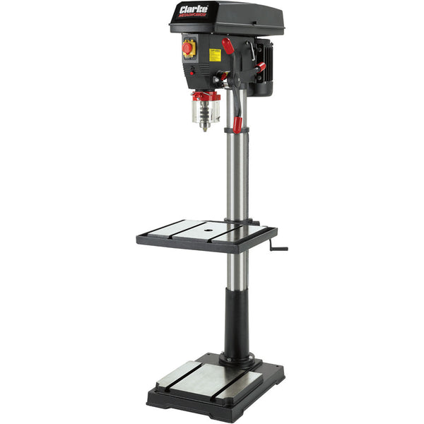 Clarke 6505592 CDP502F 12 Speed Floor Standing Industrial Drill Press (230V)