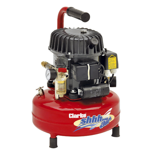 Clarke 2320870 Shhh Air 50/9 1.77cfm 9 Litre 0.46HP Quiet Run Compressor (230V)