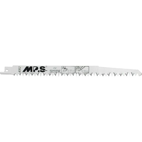 DART 4052-5 S1531L - MPS Recip Blade 230x19x1.2mm CV - Pk 5