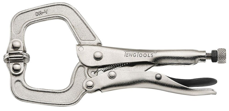 Teng Tools 406-6P 6" Swivel C Clamp Power Grip Pliers