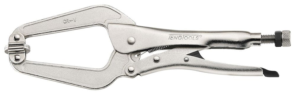 Teng Tools 409SP 12" Self Levelling Swivel Clamp Power Grip Pliers
