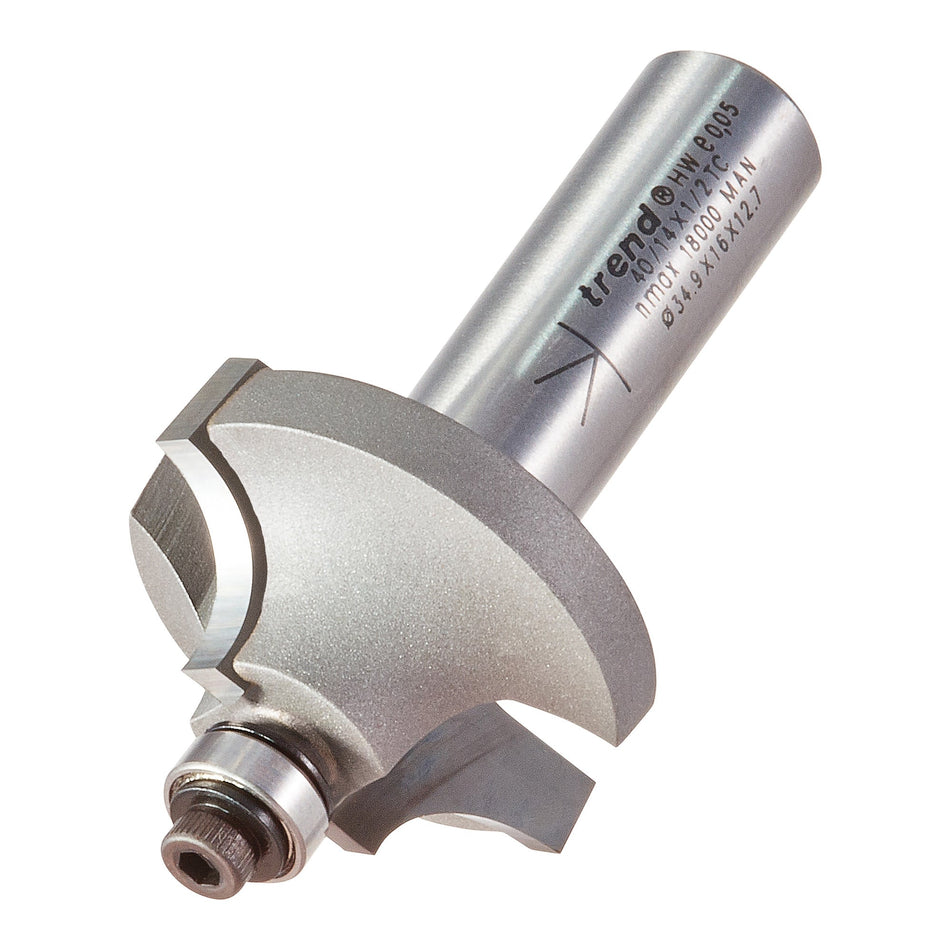Trend Tools 40/14X1/2TC Bearing Guided Ovolo Cutter 9.5Mm Radius