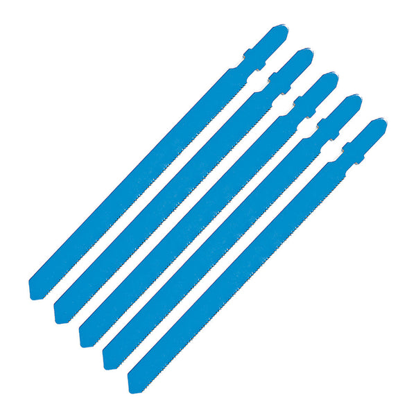 Clarke 6462187 5 pack of 10 TPI Clean Cut Jigsaw Blades for Wood