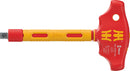 Wera 05005122001 410 i VDE B RA VDE-insulated T-handle with ratchet functionality for 3/8" sockets