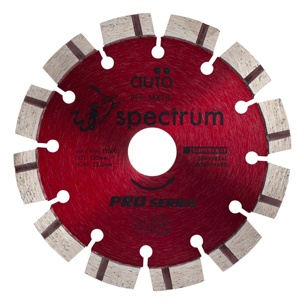 OX Tools OX-MX10-125/22 Spectrum Pro Laser Turbo Universal Diamond Blade - 125/22mm