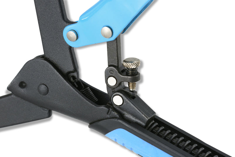 OX Hand Tools P204502 Auto Adjust 10-Inch Long Reach C Clamp With Swivel Pad - Gripped