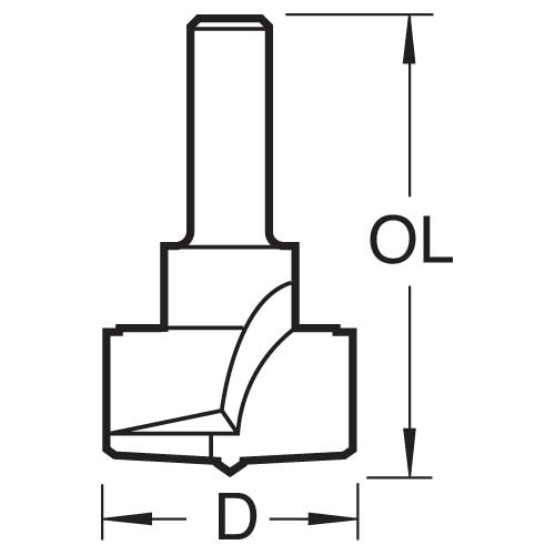 Trend Tools 421/35X1/4TC Hinge Sinking 35Mm Diameter
