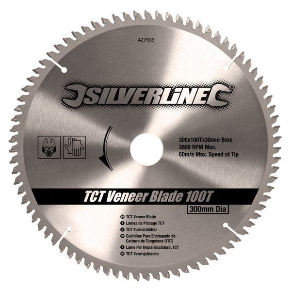 Silverline 427539 TCT Veneer Blade 100T