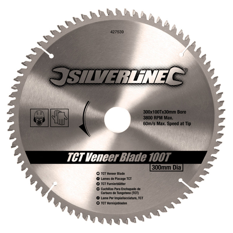 Silverline 427539 TCT Veneer Blade 100T