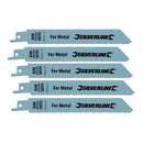 Silverline 427542 Recip Saw Blades for Metal 5pk