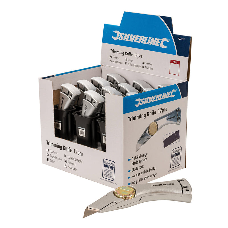 Silverline 427555 Trimming Knife Display Box 12pce