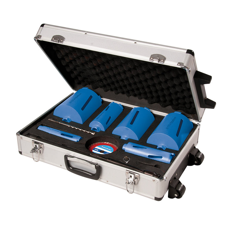 Silverline 427650 Diamond Core Drill Kit 6-Core 12pce