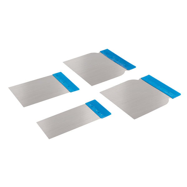 Silverline 427734 Stainless Steel Body Filler Application Set 4pce