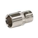 Silverline 438281 Socket 1/4" Drive 6pt Metric