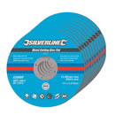 Silverline 447131 Metal Cutting Discs Flat 10pk